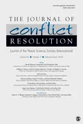 Journal of Conflict Resolution. February–March 2022. Volume 66. Number 2. Обложка