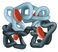 Схематическое изображение молекулы гемоглобина