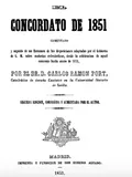 Concordato celebrado entre su Santidad el Sumo Pontifice Pio IX y S. M. Católica Doña Isabel II, Reina de las Españas
