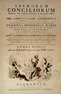 Sacrorum conciliorum nova et amplissima collectio ed. G.D. Mansi