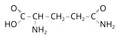 Структурная формула глутамина