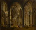 Иоганн Людвиг Эрнст Моргенштерн. Интерьер готического собора. 1809
