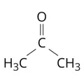 Структурная формула ацетона