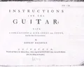 Instructions for the guitar
