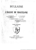 Bullaire de l'église de Maguelone