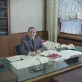 Председатель Президиума Верховного Совета СССР Андрей Громыко в рабочем кабинете. Москва. 1987