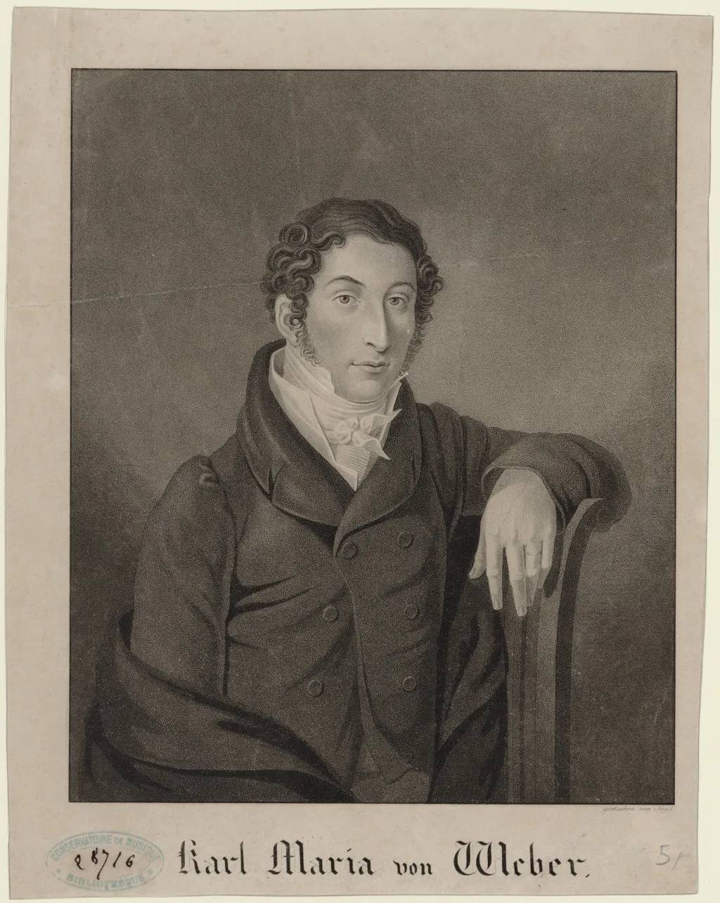 Карл Мария фон Вебер портрет