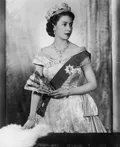 Королева Великобритании Елизавета II. Ок. 1955