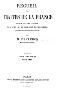 Convention signée à Paris, le 15 septembre 1864, entre la France et l'Italie, touchant l'evacuation des États pontifica