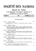 Recueil des traités et des engagements internationaux enregistrés par le Secrétariat de la Société des Nations
