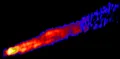 Восстановленное изображение джета галактики М87