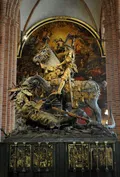 Бернт Нотке. Алтарь-реликварий Св. Георгия. Церковь Св. Николая, Стокгольм. 1489