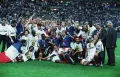 Сборная Франция после победы на чемпионате мира по футболу. Стадион «Стад де Франс», Сен-Дени (Франция). 1998