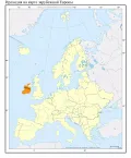 Ирландия на карте зарубежной Европы