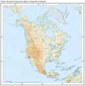 Озеро Лагуна-Салада на карте Северной Америки
