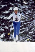 Финская лыжница Марья-Лиса Хямяляйнен на XIV Олимпийских зимних играх. 1984