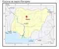 Кадуна на карте Нигерии
