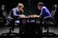 Партия Магнус Карлсен – Вишванатан Ананд во время чемпионата мира по шахматам. Сочи. 2014