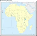 Кабо-Верде на карте Африки