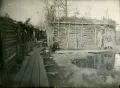 Окопные сооружения русских войск у озера Вишневское на передовой линии. Почта пришла. 1916