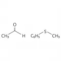 Структурные формулы ацетальдегида и фенилметилсульфида