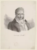 Этьен Бушарди. Портрет Фердинандо Карулли. Литография по картине Анн-Луи Жироде-Триозона. 1820.