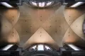 Своды трансепта церкви Санта-Мария-дельи-Анджели-э-деи-Мартири. Термы Диоклетиана, Рим. Архитекторы Микеланджело, Луиджи Ванвителли