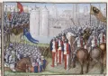 Войска иерусалимского короля Балдуина III, французского короля Людовика VII и короля Священной Римской империи Конрада III у стен Дамаска. Июль 1148