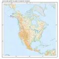 Алеутский хребет на карте Северной Америки