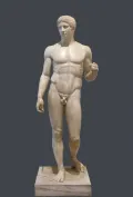 Статуя «Дорифор». (Канон Поликлета). Римская копия 1 в. с оригинала Поликлета. Ок. 450 до н. э.