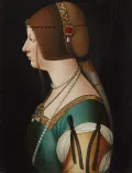 Джованни Амброджо де Предис. Портрет Бьянки Марии Сфорца, второй жены императора Максимилиана I. После 1493/1495