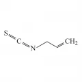 Структурная формула  аллилизотиоцианата