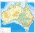 Общегеографическая карта Австралии