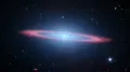 Галактика Сомбреро в инфракрасном диапазоне по данным с космического телескопа «Спитцер»