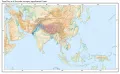 Река Инд и её бассейн на карте зарубежной Азии