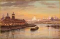 Альберт Бенуа. Иллюминация на Москве-реке в честь коронации. 1896