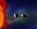 Схематическое изображение Солнечной системы