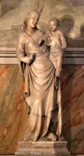 Нино Пизано. Статуя Мадонны с Младенцем в капелле Ручеллаи. Церковь Санта-Мария-Новелла, Флоренция. Середина 14 в. 