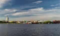 Река Северная Двина в районе г. Архангельск (Архангельская область, Россия)