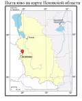 Пыталово на карте Псковской области