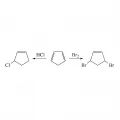 Реакции циклопентадиена с бромом и хлороводородом