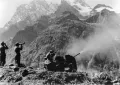 Немецкая зенитная артиллерия в горах Кавказа. Сентябрь 1942