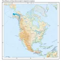 Река Юкон и её бассейн на карте Северной Америки