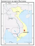 Буонметхуот на карте Вьетнама