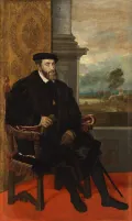 Тициан. Портрет Карла V в кресле. 1548