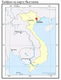 Хайфон на карте Вьетнама