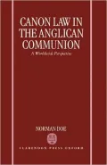 Canon law in the Anglican communion