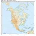 Озеро Тахо на карте Северной Америки