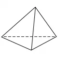Изображение тетраэдра на плоскости