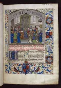 Коронация Ричарда II. Миниатюра из рукописи Жана де Ваврена «Собрание староанглийских хроник». Ок. 1470–1480